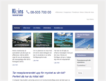 Tablet Screenshot of kleins-resor.se